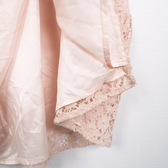 Donna Morgan Collection x BHLDN Reese Strapless Notch Neck floral Lace Gown sz 0 - Picture 14 of 16